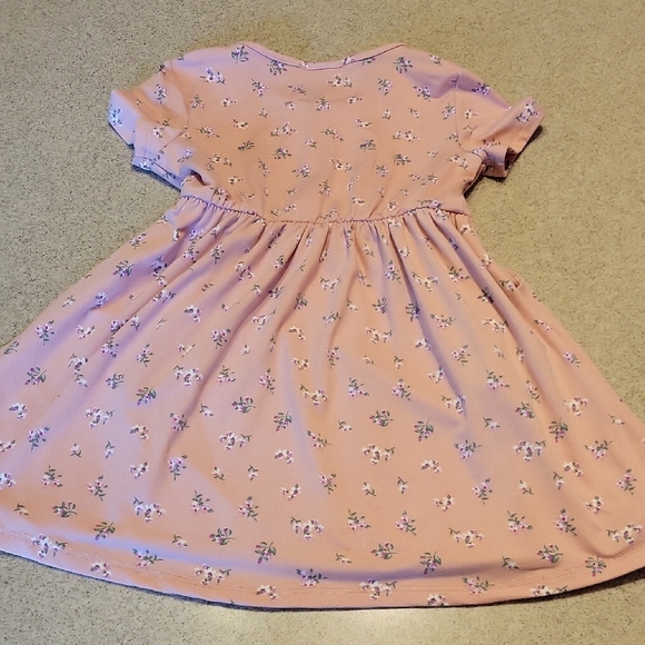 Emma And Elsa Pink Floral Dress WITH Pockets SIZE 4T - Picture 5 of 5